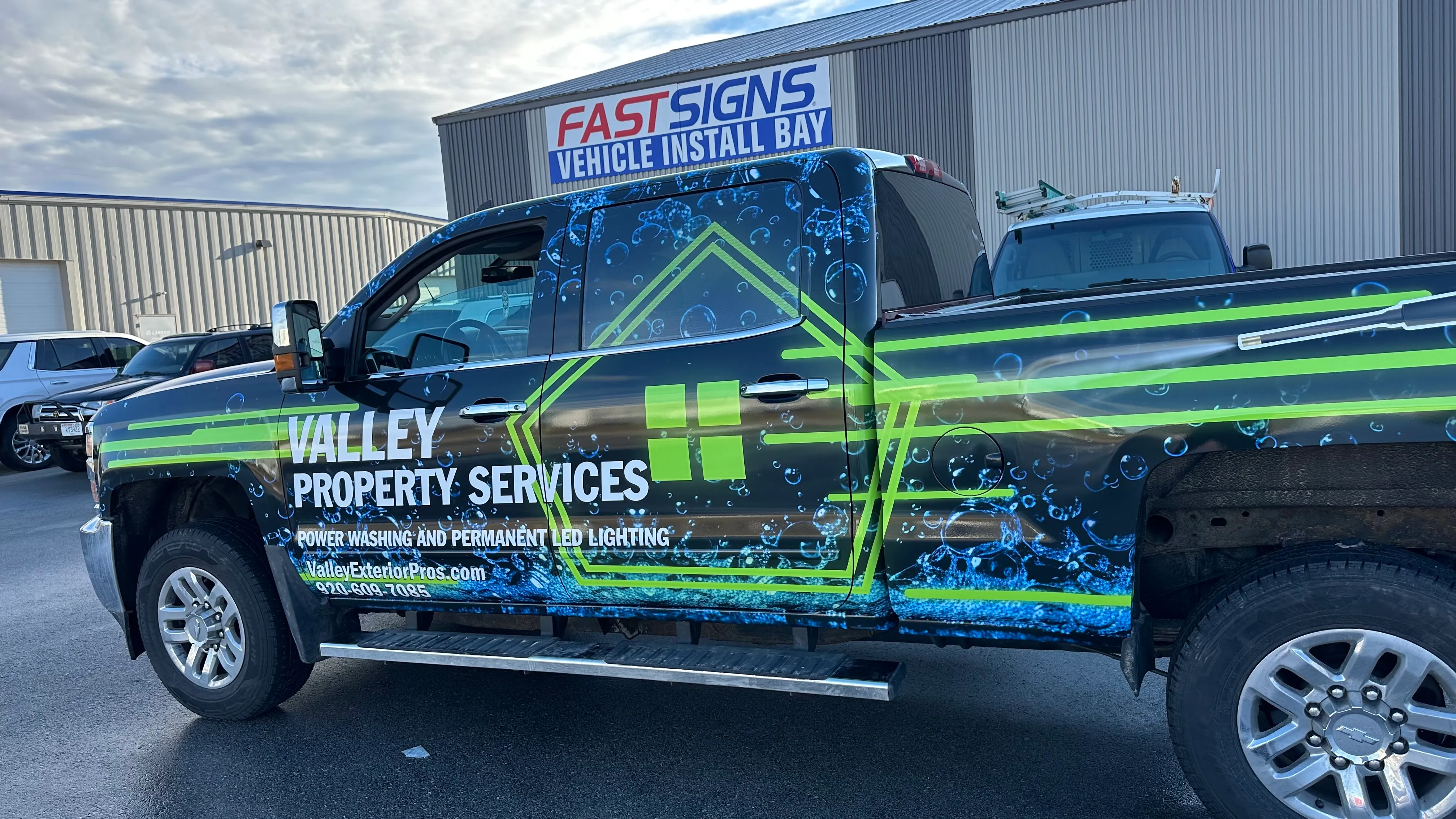 Fully equipped Valley Property Services truck
